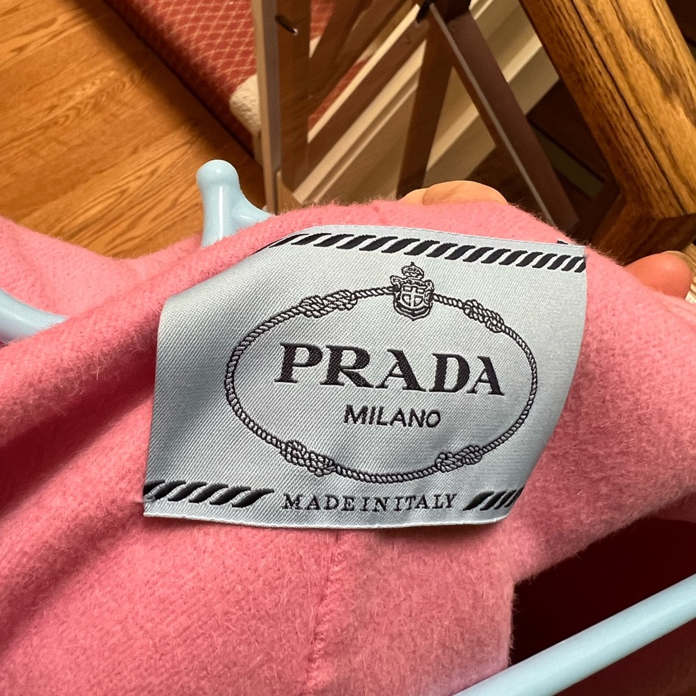 Prada light pink coat
